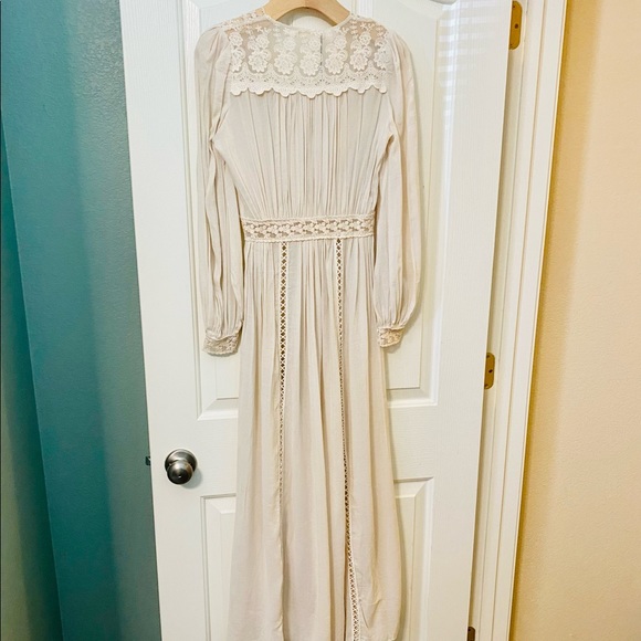 NWT Spell & the Gypsy Collective Off White Le Gauze Lace Duster - Picture 8 of 17
